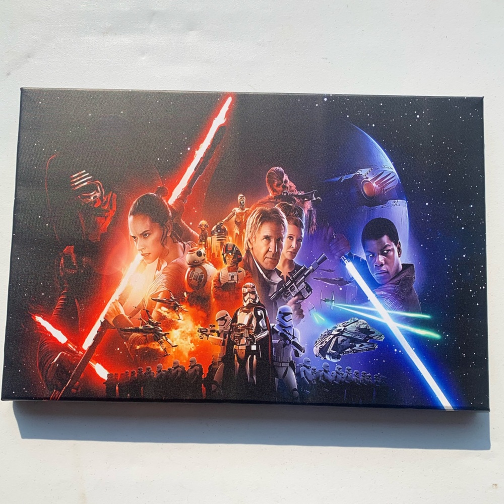 NEW CUSTOM HANDMADE canvas 16x24 Star Wars inspired